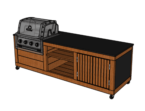 LULU Prestige G – emplacement barbecue gaz encastrable