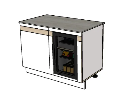 MADO 120 F – frigo intégré