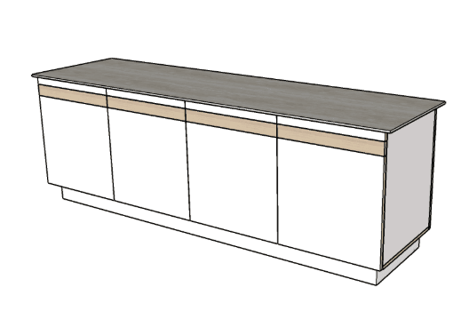 MADO 240 – plan de travail et rangements