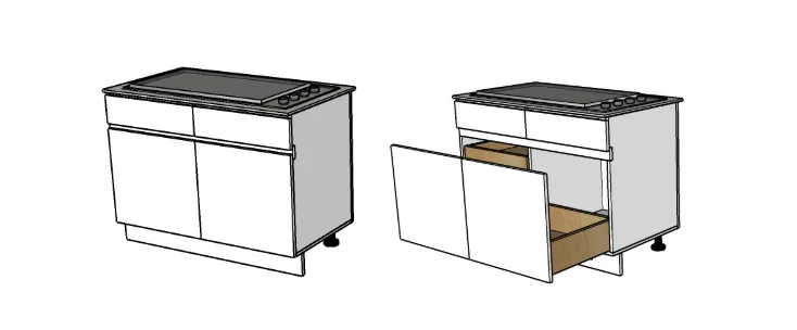 MADO PRESTIGE 120 C+G – casserolier et encastrement plancha / BBQ gaz