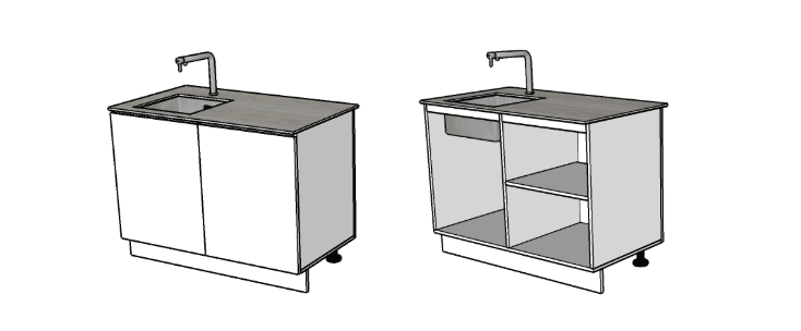 MADO PRESTIGE 120 E – évier intégré