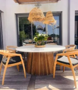 Table extérieure haut de gamme et sur mesure collection alma les tontons grilleurs