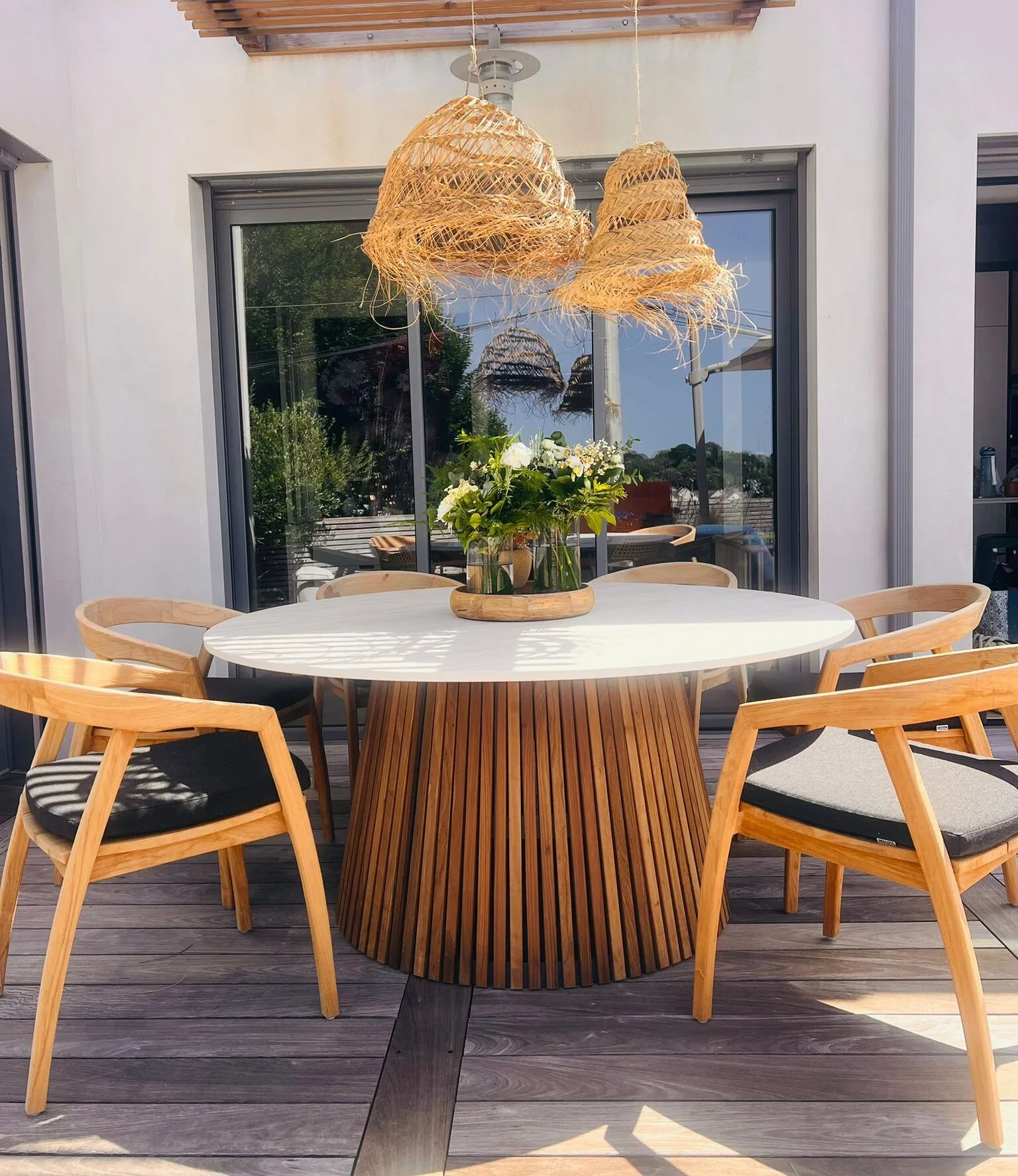 Table extérieure haut de gamme et sur mesure collection alma les tontons grilleurs