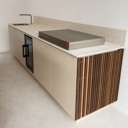 Linéaire cuisine extérieure luxe moderne élégante